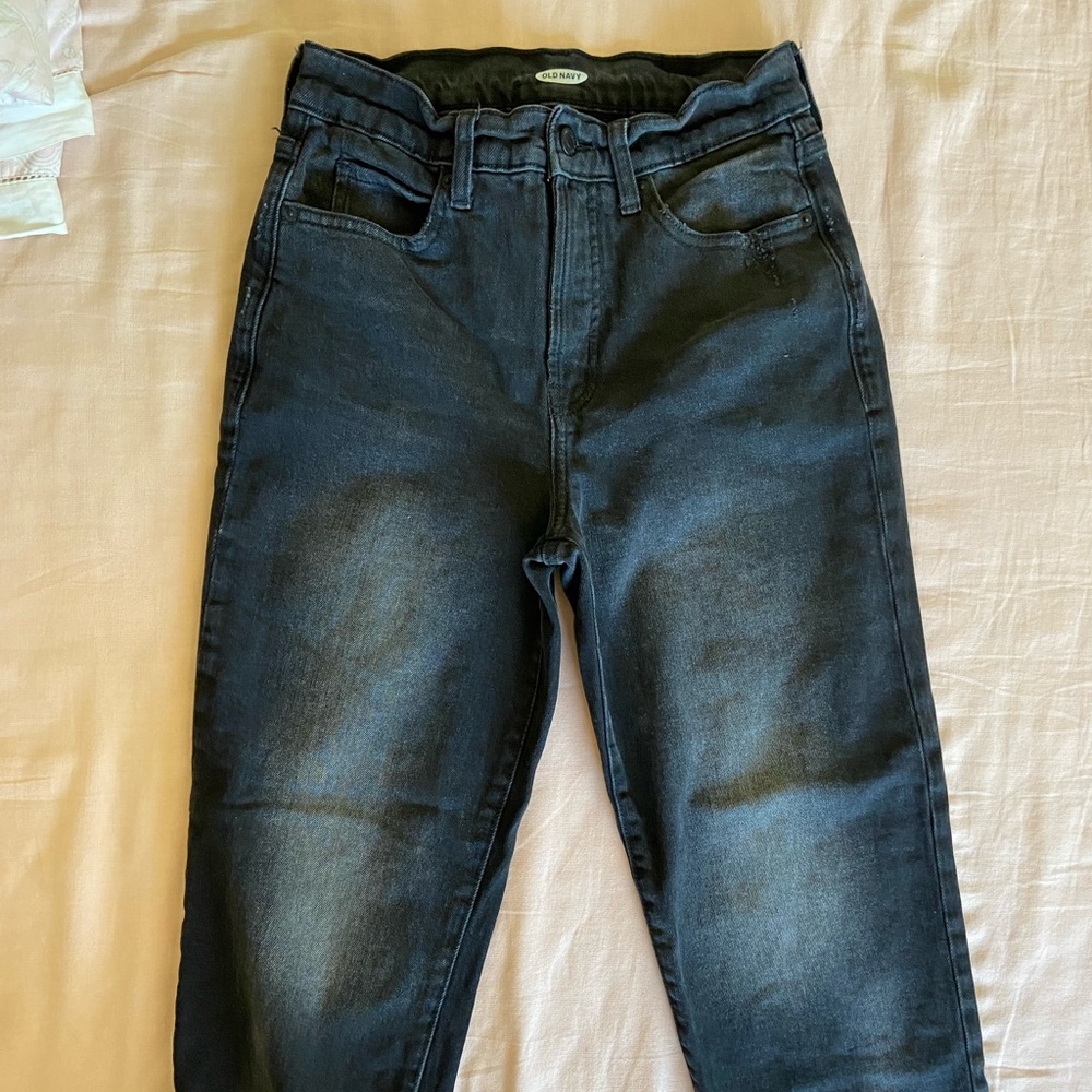 Old Navy Hi-Sky Black Straight Jeans